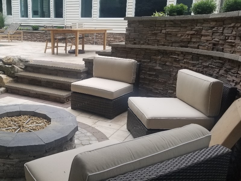 outdoor gas fire pit patio